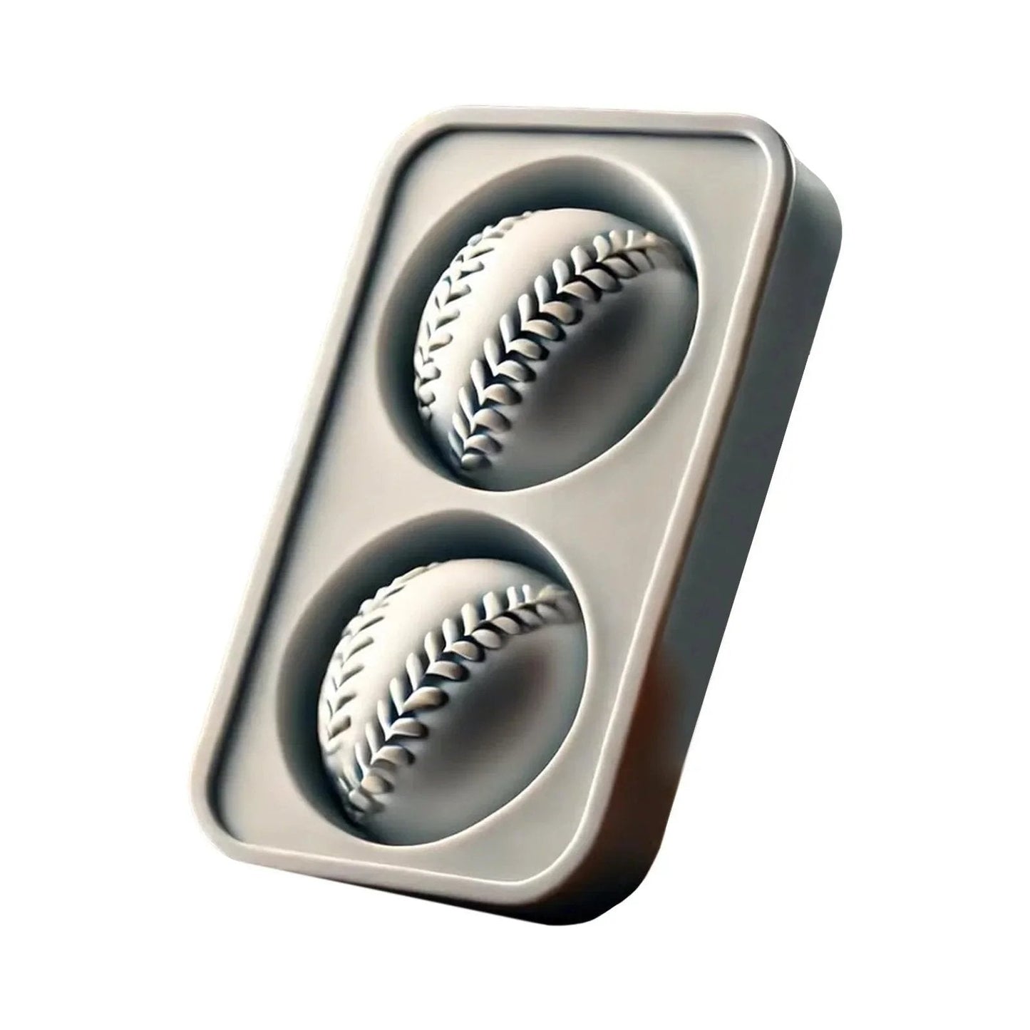 Baseball Ice Mold – Slow‐Melting Silicone Sphere Tray for Whiskey, Cocktails & More ⚾🧊