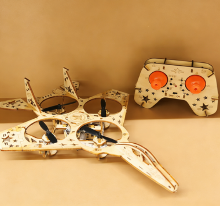 ✈️ 50% OFF! DIY Wooden Drone Construction Kit for Children – Altitude Hold, Stable Remote Control & Enhanced Safety! 🎁🚁