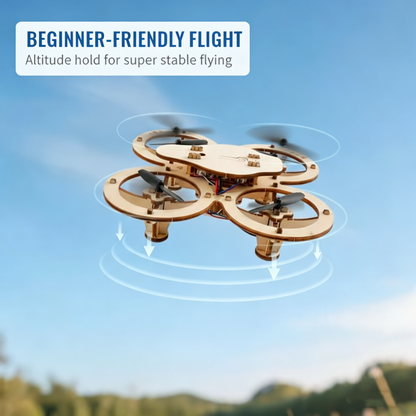 ✈️ 50% OFF! DIY Wooden Drone Construction Kit for Children – Altitude Hold, Stable Remote Control & Enhanced Safety! 🎁🚁