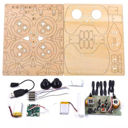 ✈️ 50% OFF! DIY Wooden Drone Construction Kit for Children – Altitude Hold, Stable Remote Control & Enhanced Safety! 🎁🚁
